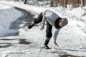 icy slip and fall