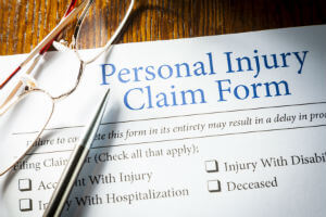 personal injury claim form