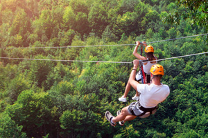 ride on the Zipline