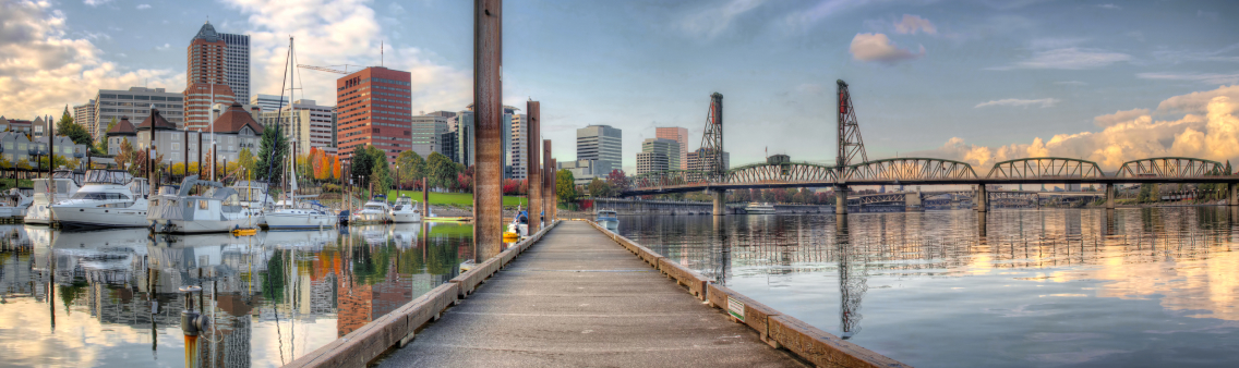 city view from bridge